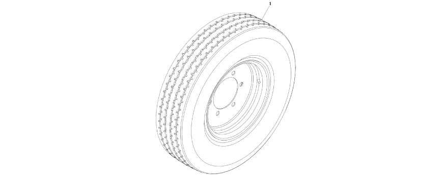 0274352 Tire and Wheel Installation (225/75-R16) diagram of the JLG part number.