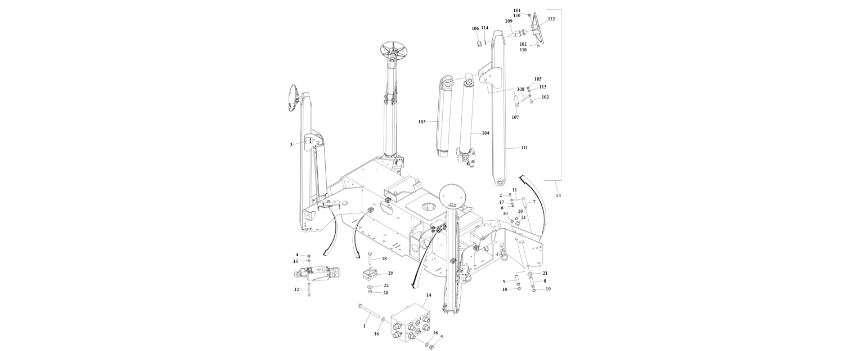 0274375 Outrigger Installation (T350) diagram of the JLG part number.