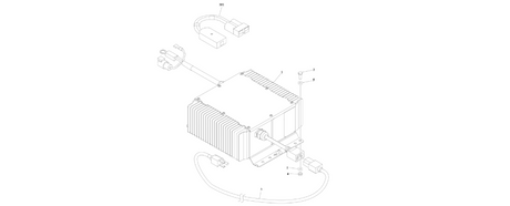 0274731 Battery Charger Installation diagram of the JLG part number.