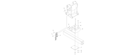 0274395 Transport Lock Assembly diagram of the JLG part number.