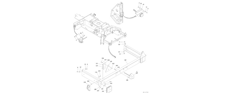 0274741 Rear Light Bracket Assembly diagram of the JLG part number.