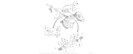 0274754 Chassis Drive Installation diagram of the JLG part number.