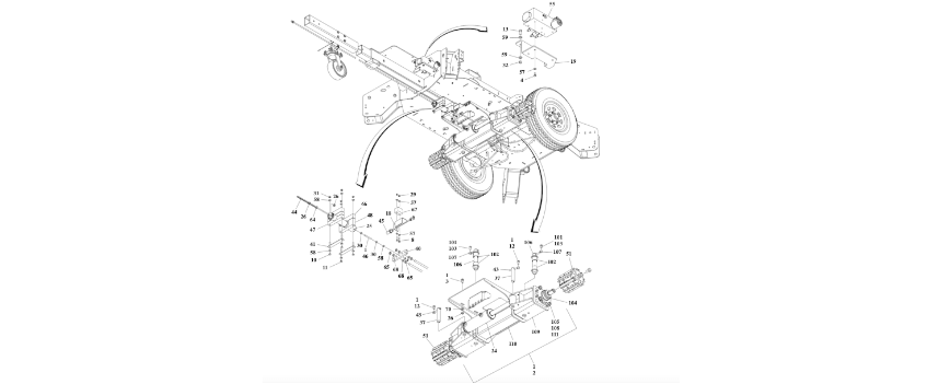 0275380 Chassis Drive Installation diagram of the JLG part number.