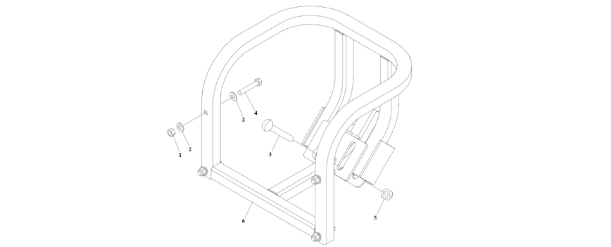0275628 Spare Tire Installation (Carrier Only) diagram of the JLG part number.