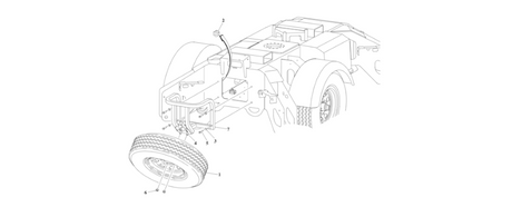 0275632 Spare Tire (215-75r14) diagram of the JLG part number.
