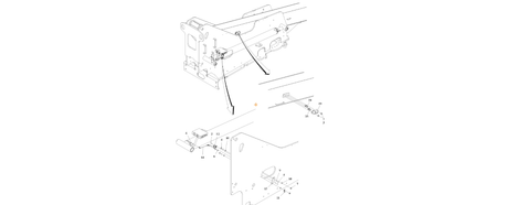 A diagram of JLG part number 1001170642 Transport Switches Installation.