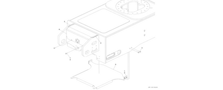 A diagram of JLG part number 1001182245
