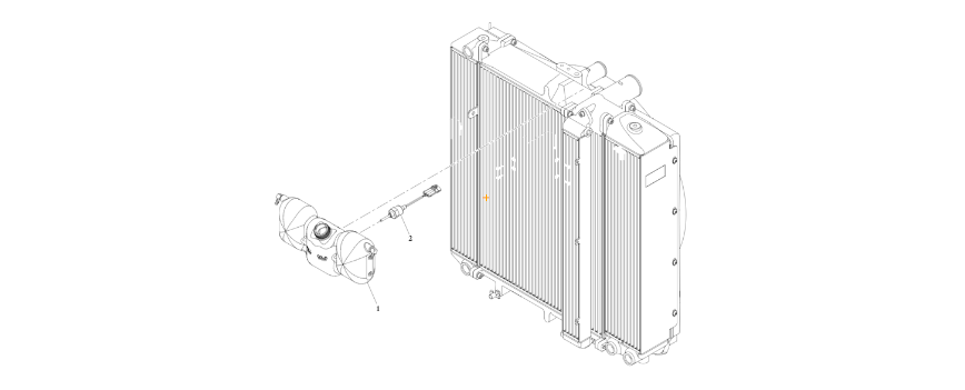 1001182255S Tank Deaeration Installation  diagram of the JLG part number.