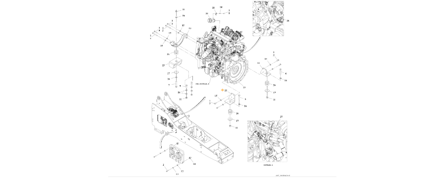 1001196124 Cummins QSF 3.8L 74HP Engine Installation – BHE Lift Parts