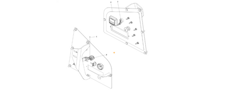A diagram of JLG part number 1001245832 Key Switch Installation (CE) (SC).