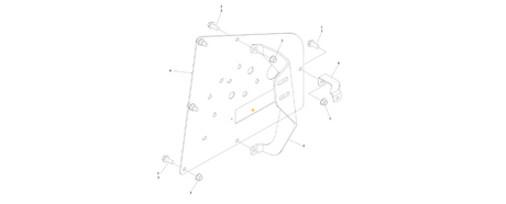 A diagram of JLG part number 1001235531 Ground Control Mount.