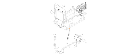 A diagram of JLG part number 1001258341 Hydraulic Oil Cooler (T4F).