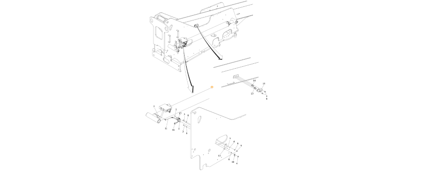 1001288260 Transport Switches Installation diagram of the JLG part number.