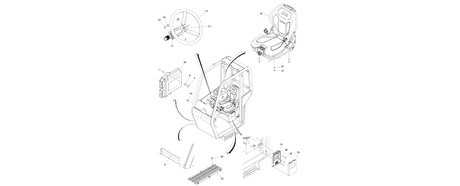 1001290540 Open Cab Installation diagram of the JLG part number.
