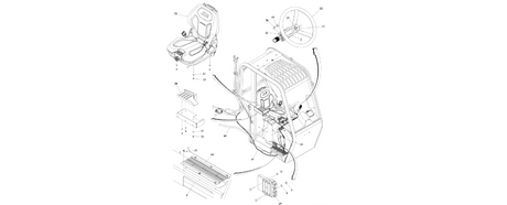 1001290546 Closed Cab with HVAC Installation diagram of the JLG part number.