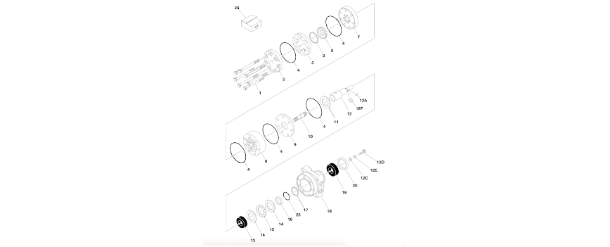 3160327 Drive Motor Assembly diagram of the JLG part number.