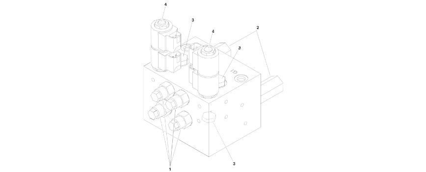 4641420 Direction Drive Valve Installation diagram of the JLG part number.