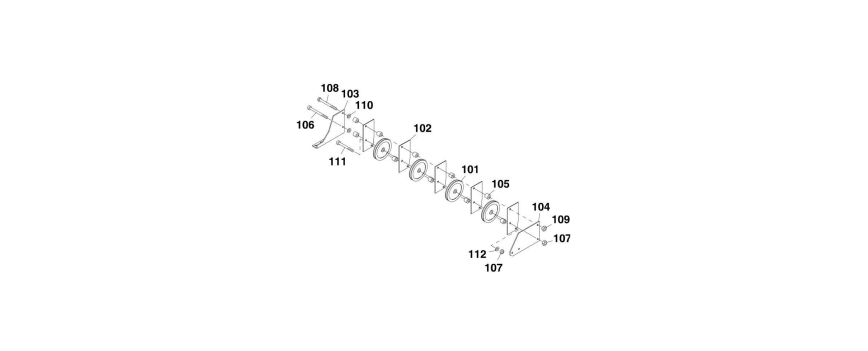 A diagram of JLG part number 7116733