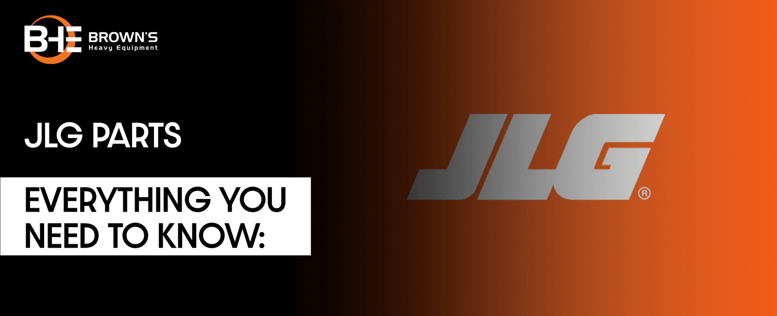JLG Parts - Everything You Need To Know - BHE Parts Store