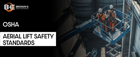 Aerial lift in operation with workers wearing safety harnesses