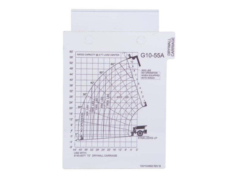 1001104852 Load, Chart - G10-55A | JLG
