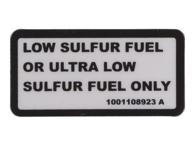 1001108923 Low Sulfur Decal