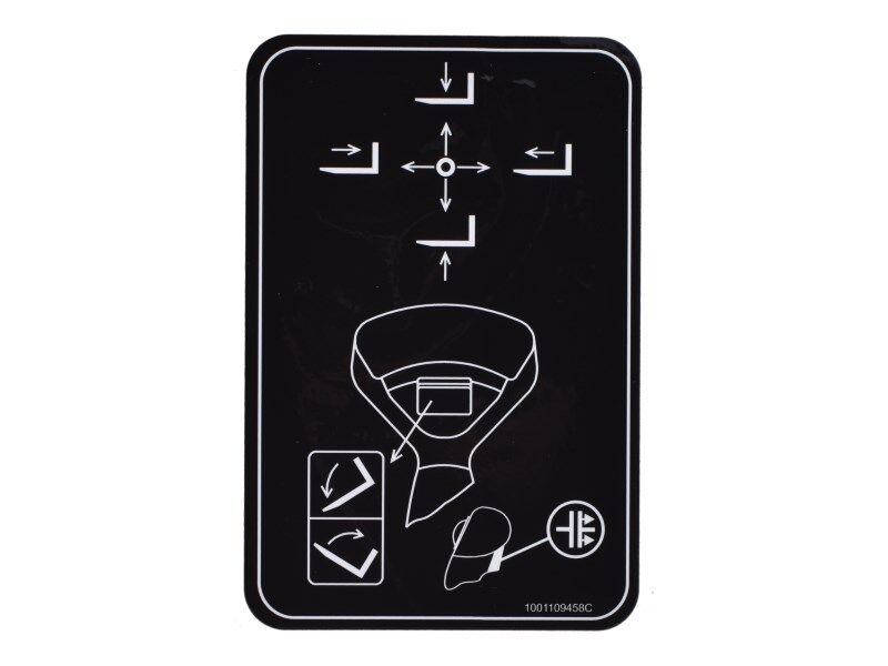 1001109458 Calcomanía, control de pluma | JLG