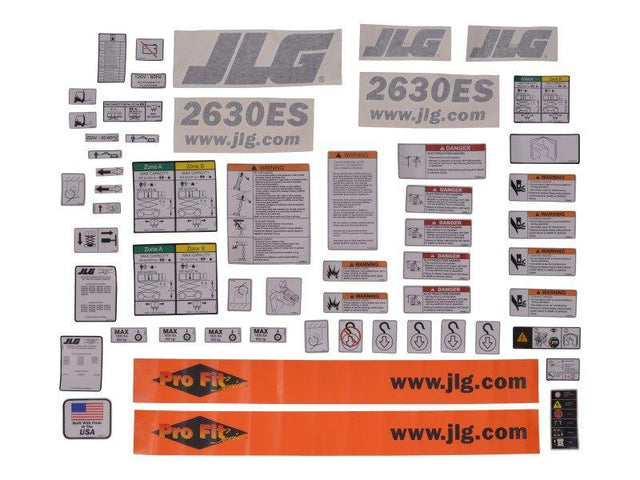 1001149797 Kit (Service), 2630Es Decal | JLG - BHE Parts Store