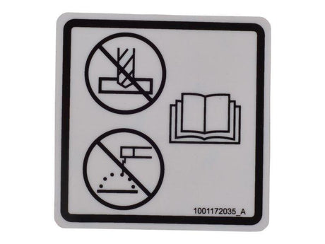 1001172035 Decal No Weld Or Drill 