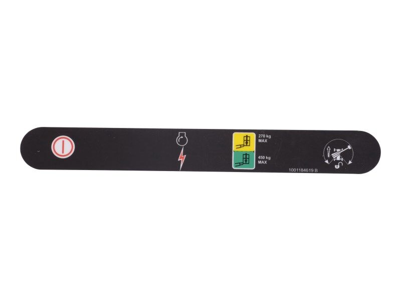 1001184619 Decal, Stop & Aux Power (Ce) | JLG