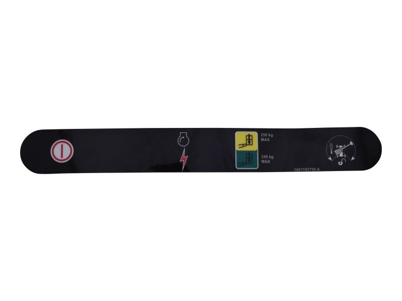 1001193758 Decal, Stop & Aux Power (Ce) | JLG