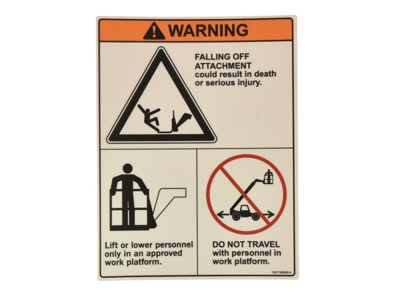 1001195849 Decal, Carry Personnel | JLG