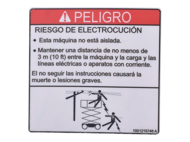1001215748 Decal, Dnager Electrocution | JLG