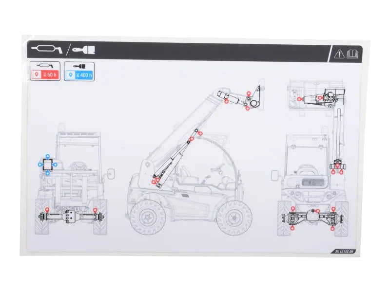 1001263398 Decal,Grease Points | JLG