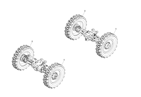 70013886 Tire Assembly, 13.00-28 Left GL | JLG - BHE Parts Store