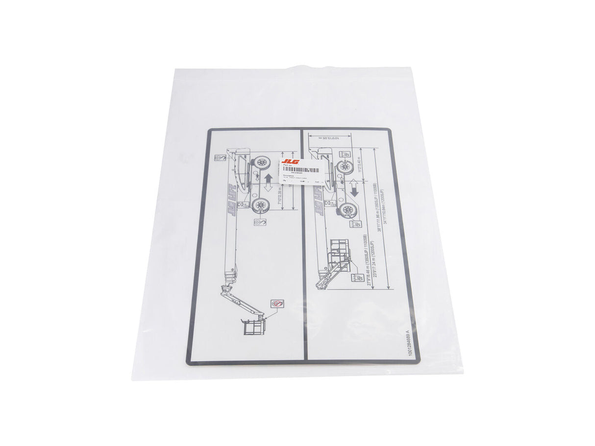 1001284689 Decal, 1200Sjp, 1350Sjp, 1100Sb | JLG