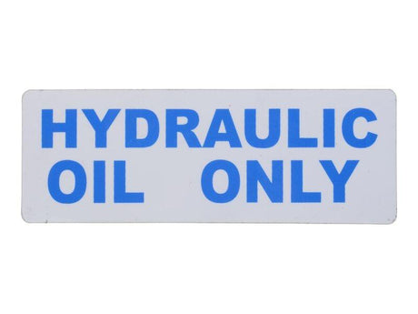 10120988 Decal Hydraulic Oil Only