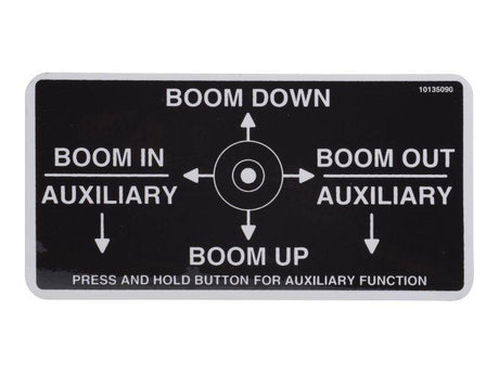 10135090 Decal Boom Control 