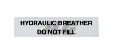 10139619 Decal Hydraulic Breather
