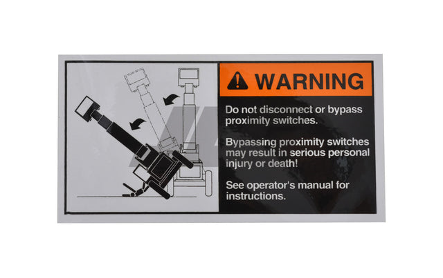 10267807 Decal Warning Prox Switches