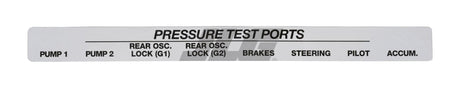 10339962 Decal Pressure Test Ports