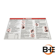 Part Number 114011GT Danger-General Safety Decal