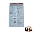 Part Number 114389GT Danger General Safety Decal