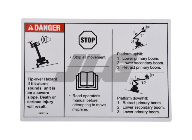 114397 Danger Tilt Alarm 
