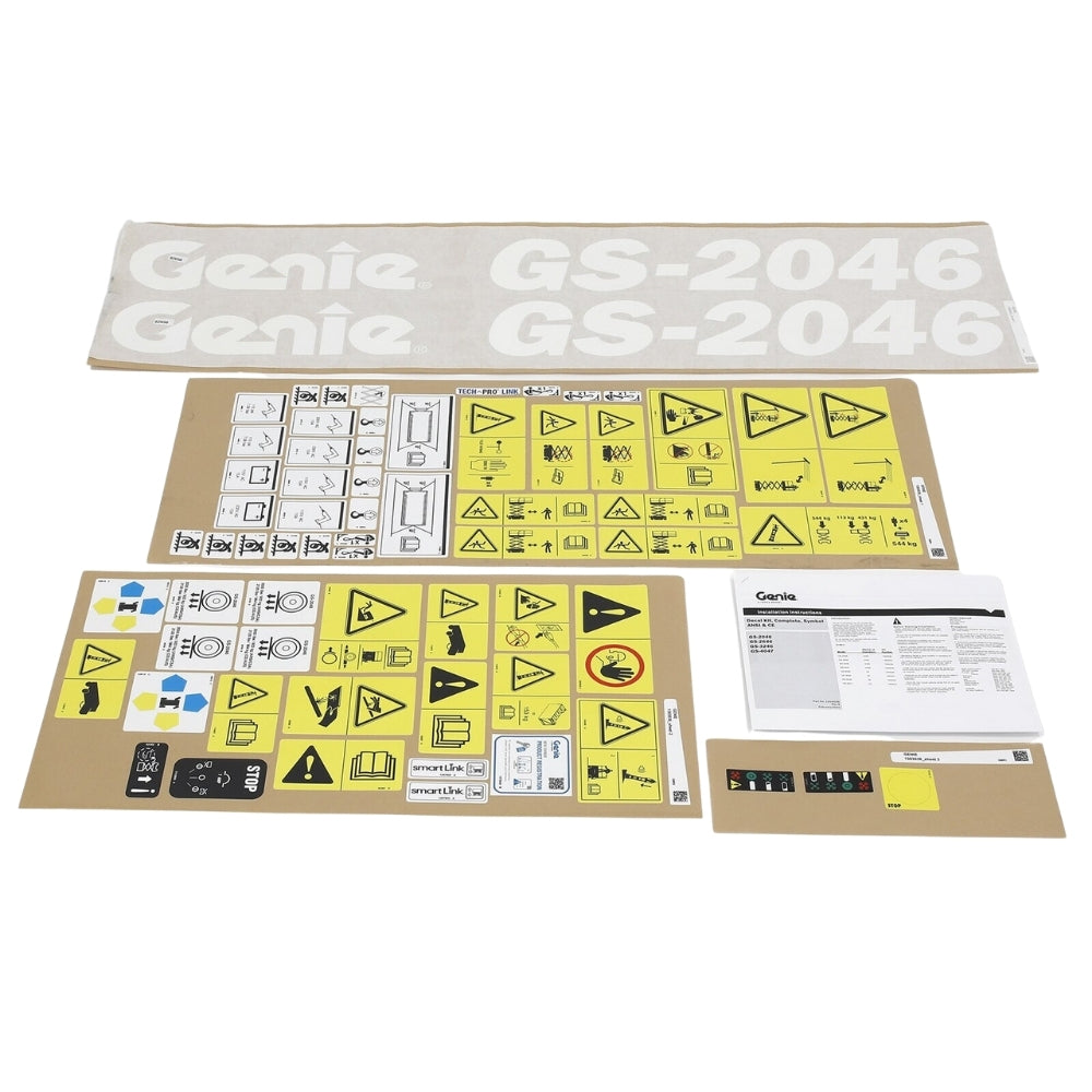Part Number 1303036GT Decal Kit Comp Sym GS2046 Ansi fits Genie