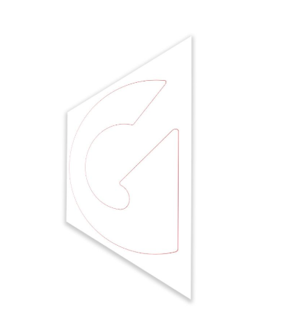 1334604GT Decal, Cosmetic, G, GTH-844, White, 169 X 407 Mm 