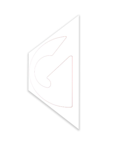 1334606GT Decal, Cosmetic, G, GTH-1244, White, 229 X 503 Mm