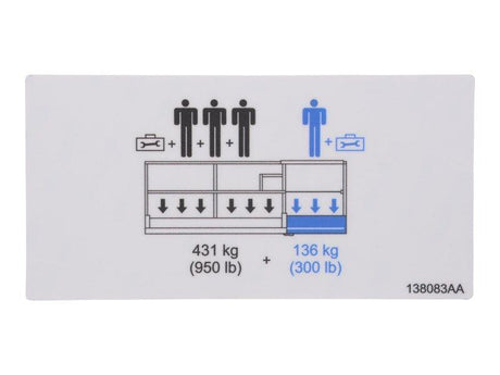 138083 Plat Capacity Decal