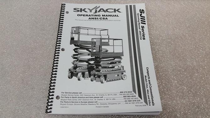 143857 Operating Manual Genuine Skyjack