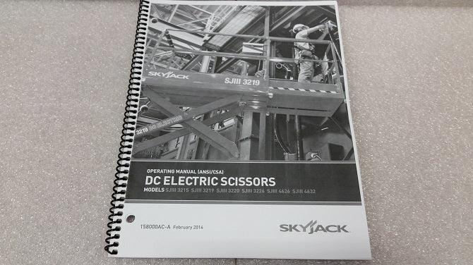 158000 Operating Manual Genuine Skyjack